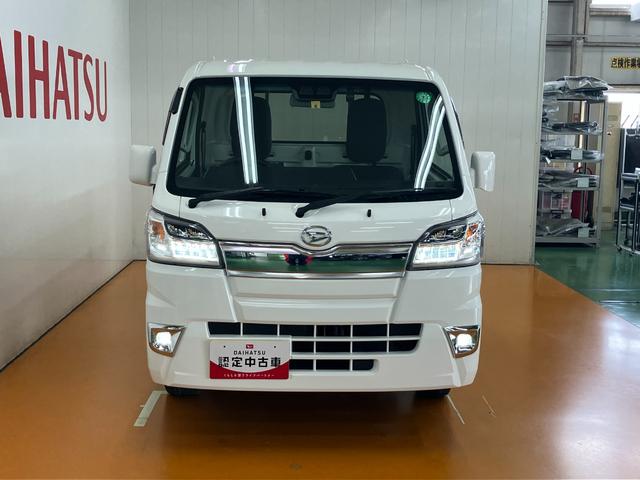 ハイゼットトラックエクストラＳＡIIIｔサポカーＳワイド適合　ドラレコ　三方開　４ＷＤ　ゴムマット　荷台作業灯　ナビ　エアコン　コーナーセンサー　横滑り防止機能　誤発進抑制機能　光軸調整ダイヤル　ＵＳＢ接続端子　パワーウインドウ　キーレス（神奈川県）の中古車
