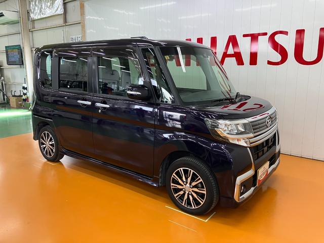 タントカスタムＸ　トップエディションＳＡIIスマアシ　ミラクルオープンドア　片側オートスライドドア　ステアリングスイッチ　Ｐスタート　エコアイドル　横滑り防止機能　誤発進抑制機能　Ｂカメラ　ＥＴＣ　キーフリー（神奈川県）の中古車