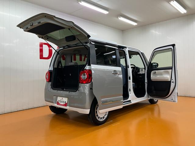 ムーヴキャンバスストライプスGターボサポカーSワイド適合 ドラレコ パノラマモニター対応 USB接続端子 電動パーキングブレーキ シートヒーター 両側オートスライドドア Pスタート 全車速追従機能付ACC ETC ホッとカップホルダー(神奈川県)の中古車