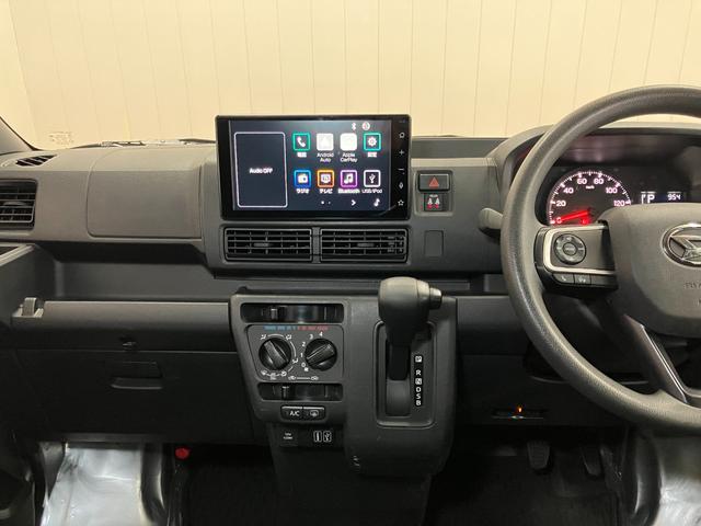 ハイゼットカーゴＤＸサポカーＳワイド適合　ドラレコ　ディスプレイオーディオ　ＵＳＢ接続端子　エアコン　アクセサリーソケット　コーナーセンサー　光軸調整ダイヤル　横滑り防止機能　誤発進抑制機能　パワーウインドウ　キーレス（神奈川県）の中古車