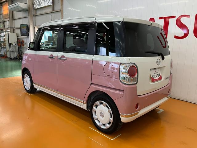 ムーヴキャンバスXメイクアップリミテッド SAIIIサポカーSワイド適合 両側オートスライドドア パノラマモニター対応 ステアリングスイッチ Pスタート オートハイビーム アイドリングストップ 置きラクボックス キーフリー(神奈川県)の中古車