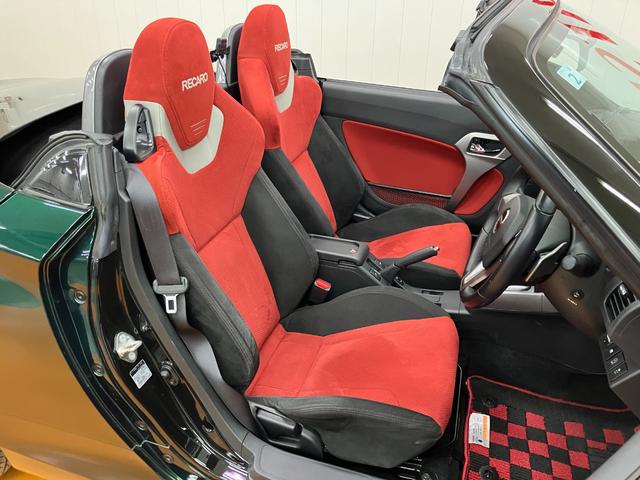 コペンセロ　Ｓオープンカー　二人乗　アクティブトップ　ドラレコ　レカロ製スポーツシート　ｍｏｍｏ製ステアリングホイール　パドルシフト　シートヒーター　ＥＴＣ　ＵＳＢ接続端子　ビルシュタイン製ショックアブソーバー（神奈川県）の中古車