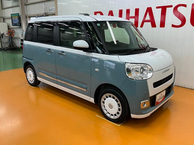 ムーヴキャンバスストライプスＧターボ　ディスプレイオーディオ　ＵＳＢ接続端子サポカーＳワイド適合　ドラレコ　Ｂカメラ　ディスプレイオーディオ　ＵＳＢ接続端子　ワイヤレス充電器　電動パーキングブレーキ　シートヒーター　両側オートスライドドア　Ｐスタート　全車速追従機能付ＡＣＣ（神奈川県）の中古車