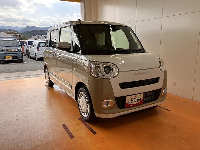 ムーヴキャンバスストライプスGサポカーSワイド適合 パノラマモニター対応 USB接続端子 電動パーキングブレーキ シートヒーター 両側オートスライドドア Pスタート ステアリングスイッチ キーフリー(神奈川県)の中古車