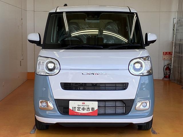 ムーヴキャンバスストライプスＧサポカーＳワイド適合　パノラマモニター対応　ＵＳＢ接続端子　電動パーキングブレーキ　シートヒーター　両側オートスライドドア　Ｐスタート　ホッとカップホルダー　置きラクボックス　キーフリー（神奈川県）の中古車