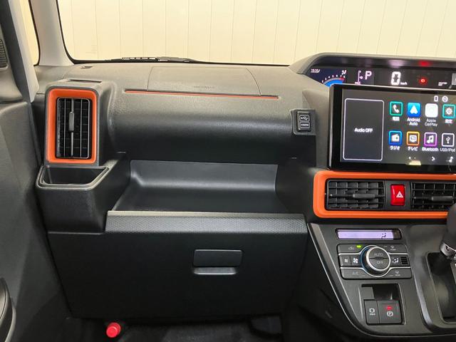 タントファンクロスターボ　ディスプレイオーディオ　ＵＳＢ接続端子サポカーＳワイド適合　ドラレコ　ミラクルオープンドア　パノラマモニター対応　両側オートスライドドア　電動パーキングブレーキ全車速追従機能付ＡＣＣ　ステアリングスイッチ　シートヒーター　コーナーセンサー（神奈川県）の中古車