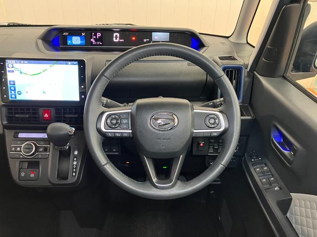 タントＸターボ　ナビ　ドラレコ　Ｂカメラ　両側オートスライドドアサポカーＳワイド適合　ナビ　ドラレコ　Ｂカメラ　ＥＴＣ　パノラマモニター対応　両側オートスライドドア　ステアリングスイッチ　全車速追従機能付ＡＣＣ　シートヒーター　電動パーキングブレーキ　キーフリー（神奈川県）の中古車