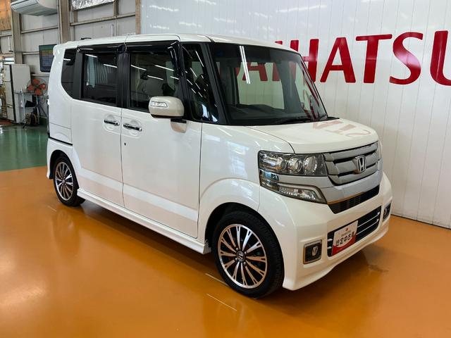 Ｎ−ＢＯＸカスタムＧ・ターボＬパッケージ　ナビ　Ｂカメラ　ドラレコ　キーフリー衝突軽減ブレーキシステム　ドラレコ　ナビ　Ｂカメラ　ステアリングスイッチ　クルーズコントロール　Ｐスタート　ＥＴＣ　パドルシフト　両側オートスライドドア　電動格納ミラー　パワーウィンドウ　キーフリー（神奈川県）の中古車