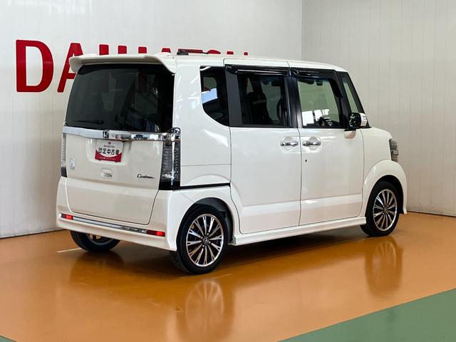Ｎ−ＢＯＸカスタムＧ・ターボＬパッケージ　ナビ　Ｂカメラ　ドラレコ　キーフリー衝突軽減ブレーキシステム　ドラレコ　ナビ　Ｂカメラ　ステアリングスイッチ　クルーズコントロール　Ｐスタート　ＥＴＣ　パドルシフト　両側オートスライドドア　電動格納ミラー　パワーウィンドウ　キーフリー（神奈川県）の中古車