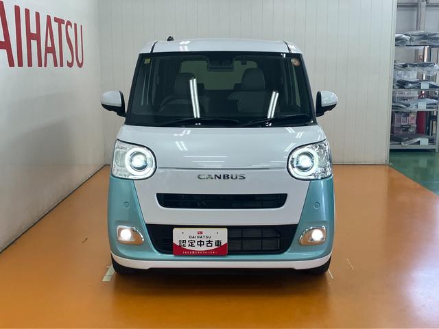 ムーヴキャンバスストライプスＧターボ　ＡＣＣ　電動パーキングブレーキサポカーＳワイド適合　ドラレコ　Ｂカメラ　ナビ　ステアリングスイッチ　全車速追従機能付ＡＣＣ　電動パーキングブレーキ　シートヒーター　Ｐスタート　両側オートスライドドア　パノラマモニター　キーフリー（神奈川県）の中古車