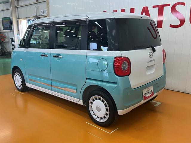 ムーヴキャンバスストライプスＧターボ　ＡＣＣ　電動パーキングブレーキサポカーＳワイド適合　ドラレコ　Ｂカメラ　ナビ　ステアリングスイッチ　全車速追従機能付ＡＣＣ　電動パーキングブレーキ　シートヒーター　Ｐスタート　両側オートスライドドア　パノラマモニター　キーフリー（神奈川県）の中古車