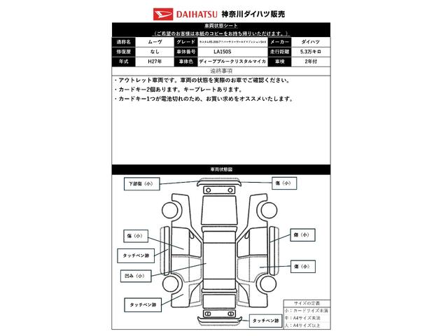 ムーヴカスタムＲＳ　２０ｔｈアニバサリーゴールドＥＤ　ＳＡIIスマアシ　Ｂカメラ　ステアリングスイッチ　カーナビ　オートエアコン　Ｐスタート　エコアイドル　横滑り防止機能　誤発進抑制機能　ＥＴＣ　電動格納ミラー　パワーウインドウ　キーフリー（神奈川県）の中古車