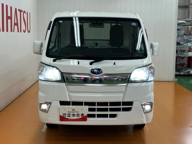 サンバートラックTCスマートアシスト ナビ Bカメラ ETC キーレスサポカーSワイド適合 Bカメラ ナビ エアコン 4WD 誤発進抑制装置 横滑り防止機能 USB入力端子 光軸調整ダイヤル ETC 荷台作業ライト パワーウィンドウ Bluetooth キーレス(神奈川県)の中古車