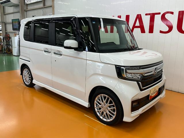 N−BOXカスタムLターボ衝突被害軽減ブレーキシステム ドラレコ Bカメラ 両側オートスライドドア ステアリングスイッチ クルーズコントロール パドルシフト 電動パーキングブレーキ USB接続端子 ETC コーナーセンサー(神奈川県)の中古車