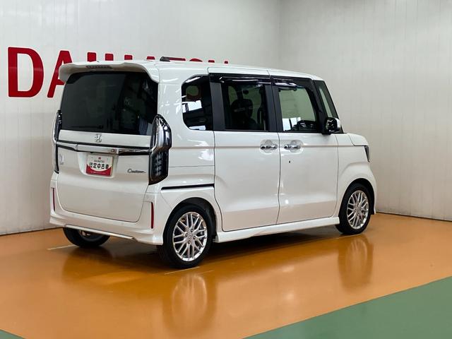 N−BOXカスタムLターボ衝突被害軽減ブレーキシステム ドラレコ Bカメラ 両側オートスライドドア ステアリングスイッチ クルーズコントロール パドルシフト 電動パーキングブレーキ USB接続端子 ETC コーナーセンサー(神奈川県)の中古車