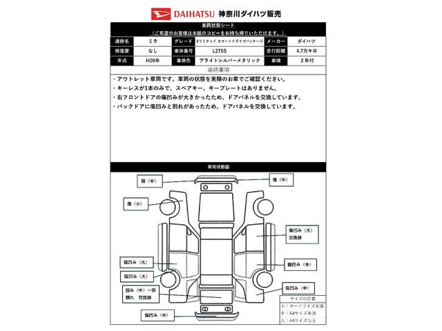 ミラＸリミテッド　スマートドライブパッケージＢカメラ　カーナビ　オートエアコン　光軸調整ダイヤル　電動格納ミラー　パワーウインドウ　キーレス（神奈川県）の中古車