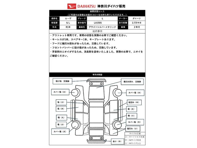 ムーヴLカーナビ Bカメラ エアコン アイドリングストップ 横滑り防止装置 光軸調整ダイヤル 電動格納ミラー パワーウインドウ キーレス(神奈川県)の中古車