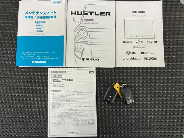 ハスラーJスタイルドラレコ カーナビ ETC 全周囲カメラ ステアリングスイッチ USB接続端子 シートヒーター Pスタート コーナーセンサー レーンアシスト キーフリー(神奈川県)の中古車