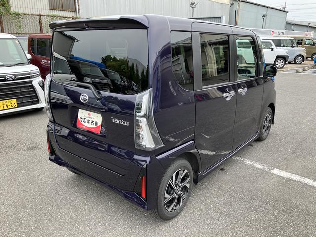 タントカスタムＸバックカメラ　両側電動スライドドア　シートヒーター　電動パーキングブレーキ　ＬＥＤヘッドライト＆フォグランプ　オートライト　上下２段調節式デッキボード　コーナーセンサー　衝突被害軽減ブレーキ（千葉県）の中古車