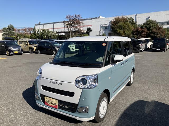 ムーヴキャンバスストライプスＧ両側パワースライドドア／ＬＥＤヘッドランプ／オートライト／シートヒーター／次世代スマートアシスト／バックカメラ／キーフリー／ベンチシート／コーナーセンサー／サイドエアバック（千葉県）の中古車