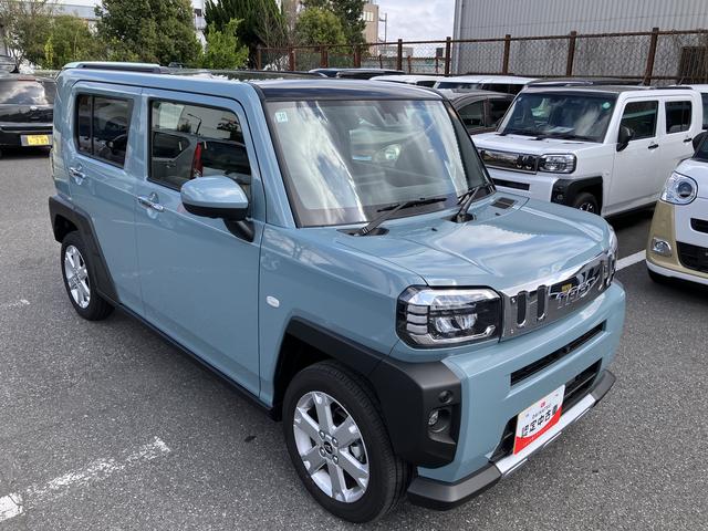 タフトＧターボ　クロムベンチャー全周囲モニター　ガラスルーフ　ルーフレール　ＬＥＤヘッドランプ　オートライト　オートハイビーム　コーナーセンサー　シートヒーター　電動駐車ブレーキ　オートホールド機能　革巻ステアリング　アルミホイール（千葉県）の中古車