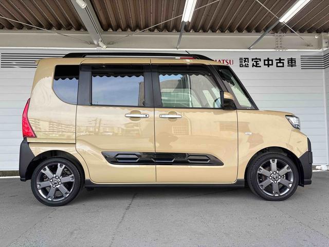 タントファンクロスターボオートエアコン　プッシュボタンスタート　アイドリングストップ　ＥＴＣ　フロントシートヒーター　両側電動スライドドア　ＬＥＤヘッドランプ　パノラマカメラ対応　オーディオ穴（奈良県）の中古車