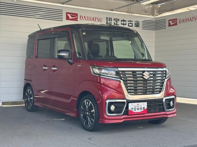 スペーシアカスタムハイブリッドＸＳナビゲーション　バックカメラ　両側電動スライドドア　ＥＴＣ　ドライブレコーダー　ＴＶコントロール　運転席シートヒーター　プッシュスタートスイッチ　電動格納式ドアミラー　オートエアコン　アルミホイール（奈良県）の中古車