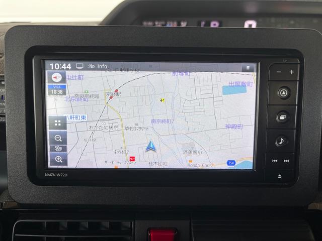 タントカスタムＲＳターボ車　純正ナビ　パノラマモニター　ドライブレコーダー　ＥＴＣ　両側電動スライドドア　運転席・助手席シートヒーター　アルミホイール　電動格納式ドアミラー　電動パーキングブレーキ（奈良県）の中古車