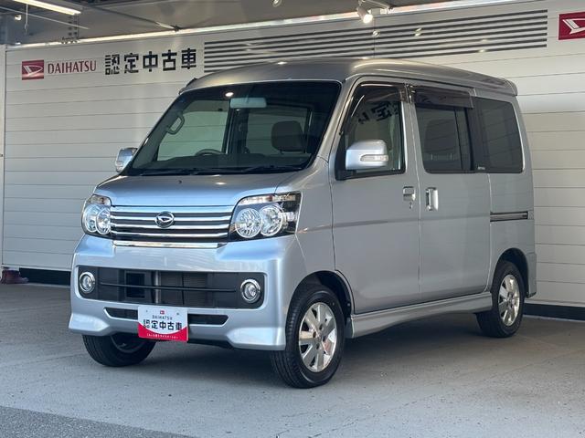 アトレーワゴンカスタムターボＲＳリミテッド助手席側パワースライドドア　オートエアコン　ＥＴＣ車載器　電動格納式ドアミラー　パワーウィンドウ　アルミホイール　キーレスエントリーシステム（奈良県）の中古車