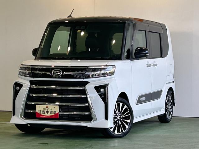 タントカスタムＲＳタ−ボ　バックカメラ対応　電動パーキング　両側電動スライドドア　プッシュボタンスタ−ト　コ−ナ−センサ−　衝突被害軽減ブレーキ　アイドリングストップ機能　シ−トヒ−タ−　ＬＥＤヘッドライト（奈良県）の中古車