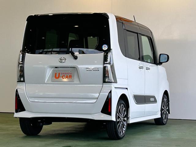 タントカスタムＲＳタ−ボ　バックカメラ対応　電動パーキング　両側電動スライドドア　プッシュボタンスタ−ト　コ−ナ−センサ−　衝突被害軽減ブレーキ　アイドリングストップ機能　シ−トヒ−タ−　ＬＥＤヘッドライト（奈良県）の中古車