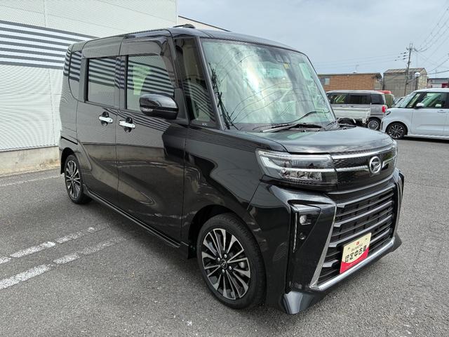 タントカスタムＲＳ９インチスマホ連携ディスプレイオーディオ　バックカメラ　ＴＶ　オートエアコン　フロントシートヒーター　左右パワースライドドア　電動パーキングブレーキ　プッシュボタンスタートアイドリングストップ（奈良県）の中古車