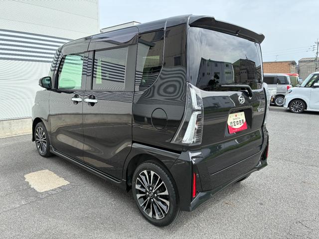 タントカスタムＲＳ９インチスマホ連携ディスプレイオーディオ　バックカメラ　ＴＶ　オートエアコン　フロントシートヒーター　左右パワースライドドア　電動パーキングブレーキ　プッシュボタンスタートアイドリングストップ（奈良県）の中古車