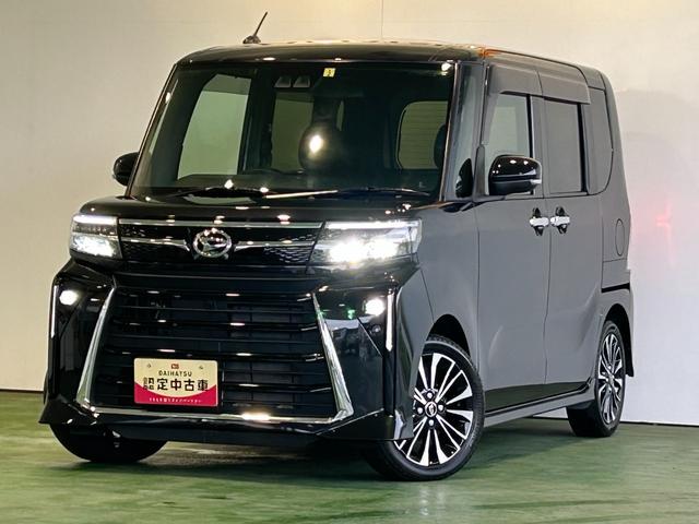 タントカスタムRSタ−ボ バックカメラ対応 ETC 電動パーキング プッシュボタンスタ−ト 両側電動スライドドア コ−ナ−センサ− 衝突被害軽減ブレーキ アイドリングストップ機能 シ−トヒ−タ− LEDヘッドライト(奈良県)の中古車
