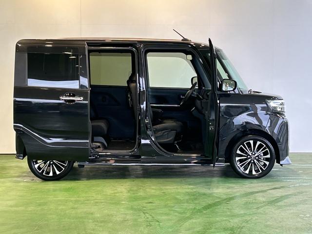 タントカスタムRSタ−ボ バックカメラ対応 ETC 電動パーキング プッシュボタンスタ−ト 両側電動スライドドア コ−ナ−センサ− 衝突被害軽減ブレーキ アイドリングストップ機能 シ−トヒ−タ− LEDヘッドライト(奈良県)の中古車