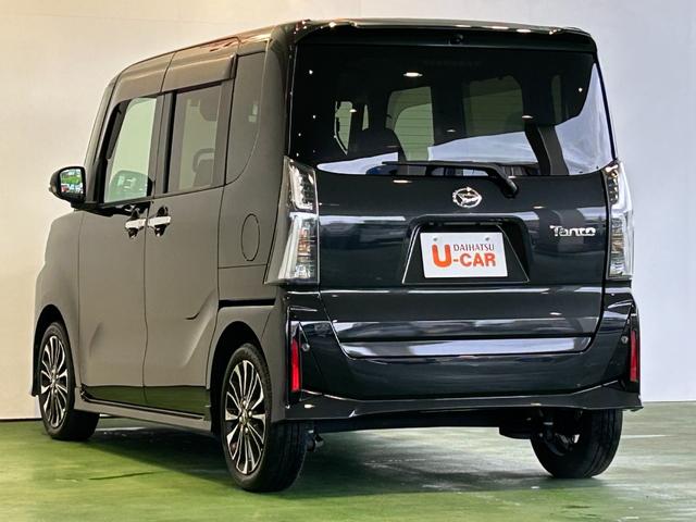 タントカスタムRSタ−ボ バックカメラ対応 ETC 電動パーキング プッシュボタンスタ−ト 両側電動スライドドア コ−ナ−センサ− 衝突被害軽減ブレーキ アイドリングストップ機能 シ−トヒ−タ− LEDヘッドライト(奈良県)の中古車