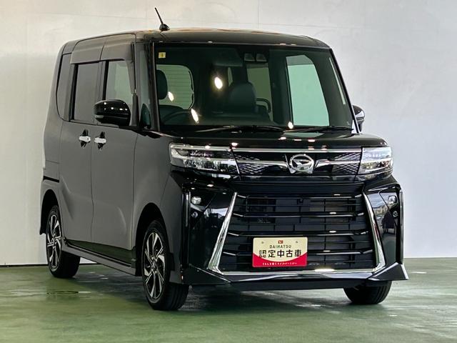 タントカスタムＸ４ＷＤ　ナビ　電動パーキング　両側電動スライドドア　プッシュボタンスタ−ト　コ−ナ−センサ−　衝突被害軽減ブレーキ　アイドリングストップ機能　シ−トヒ−タ−　パノラマモニタ−　ＬＥＤヘッドライト（奈良県）の中古車
