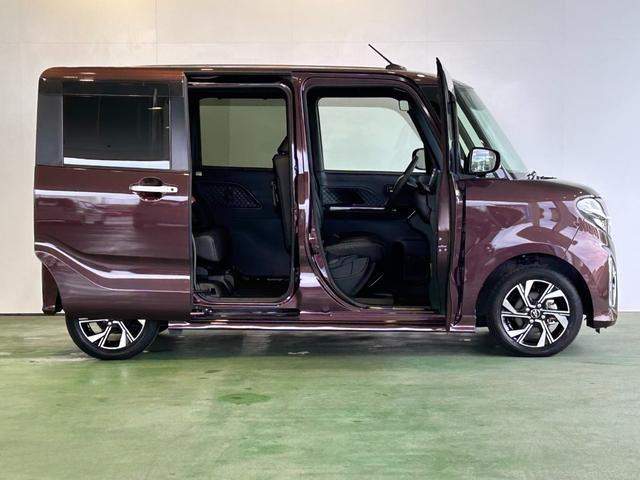 タントカスタムＸナビ　ドラレコ　プッシュボタンスタ−ト　両側電動スライドドア　ロングスライドシ−ト　コ−ナ−センサ−　アイドリングストップ機能　シ−トヒ−タ−　衝突被害軽減ブレーキ　バックカメラ　ＬＥＤヘッドライト（奈良県）の中古車