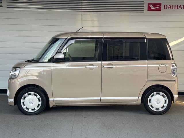 ムーヴキャンバスＧホワイトアクセントＶＳ　ＳＡIIIカーナビゲーション　パノラマカメラ　ＥＴＣ　ドライブレコーダー　オートエアコン　左右パワースライドドア　運転席シートヒーター　アイドリングストップ　ＬＥＤヘッドランプ　電動格納式ドアミラー（奈良県）の中古車