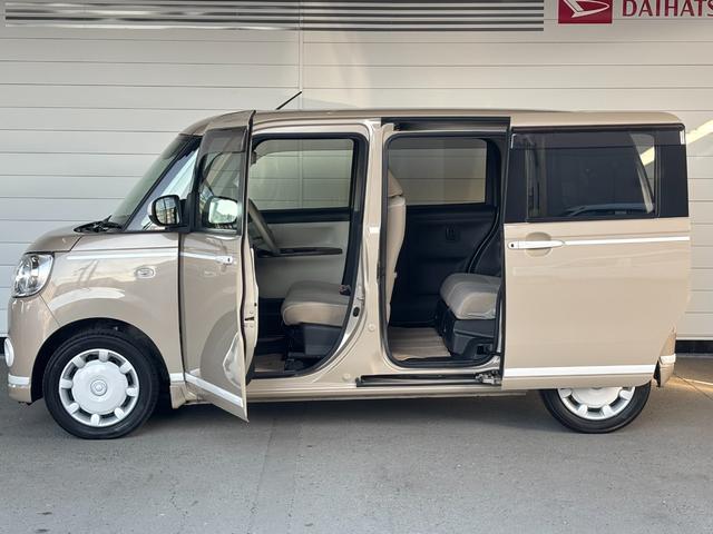 ムーヴキャンバスＧホワイトアクセントＶＳ　ＳＡIIIカーナビゲーション　パノラマカメラ　ＥＴＣ　ドライブレコーダー　オートエアコン　左右パワースライドドア　運転席シートヒーター　アイドリングストップ　ＬＥＤヘッドランプ　電動格納式ドアミラー（奈良県）の中古車