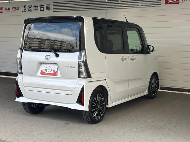 タントカスタムRSディスプレイオーディオ バックカメラ 電動パーキングブレーキ 両側電動スライドドア 運転席・助手席シートヒーター 電動格納式ドアミラー パワーウィンドウ プッシュスタートスイッチ キーフリーシステム(奈良県)の中古車