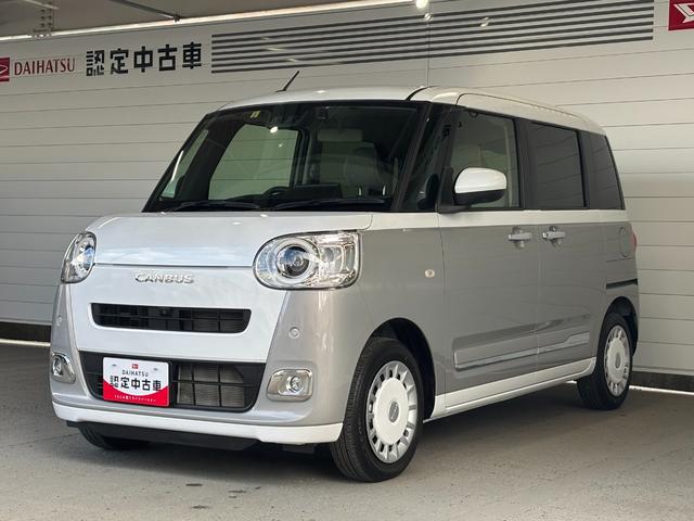 ムーヴキャンバスストライプスＧディスプレイオーディオ　パノラマモニター　両側電動スライドドア　ドライブレコーダー　ＥＴＣ　電動パーキングブレーキ　運転席・助手席シートヒーター　電動格納式ドアミラー　パワーウィンドウ　キーフリー（奈良県）の中古車