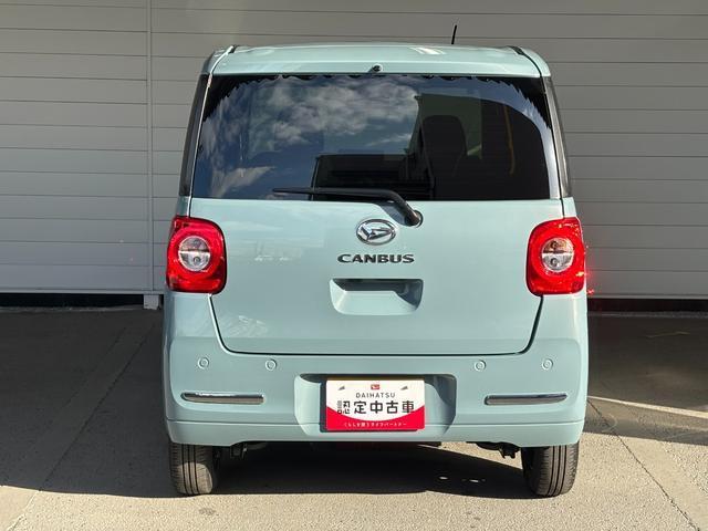 ムーヴキャンバスセオリーＧバックカメラ対応　両側電動スライドドア　電動パーキングブレーキ　運転席・助手席シートヒーター　電動格納式ドアミラー　パワーウィンドウ　オートエアコン　キーフリーシステム　アイドリングストップ機能（奈良県）の中古車