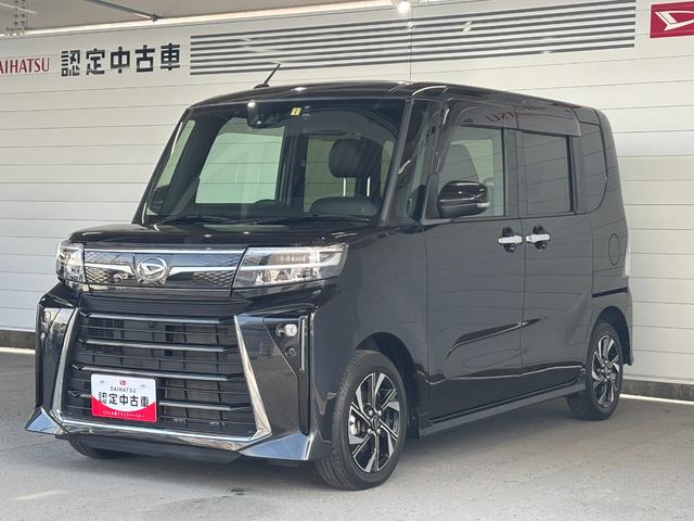 タントカスタムＸナビゲーション　バックカメラ　電動パーキングブレーキ　両側電動スライドドア　ＴＶコントロール　フロントシートヒーター　電動格納式ドアミラー　ＥＴＣ車載器　ドライブレコーダー　パワーウィンドウ（奈良県）の中古車