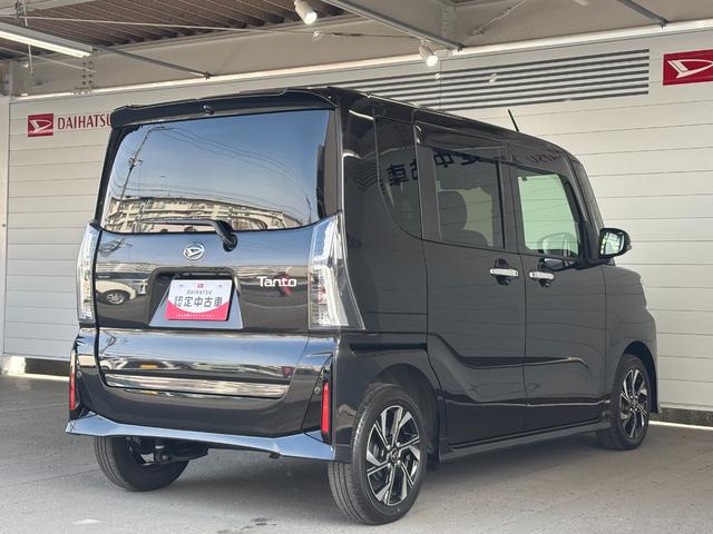 タントカスタムＸナビゲーション　バックカメラ　電動パーキングブレーキ　両側電動スライドドア　ＴＶコントロール　フロントシートヒーター　電動格納式ドアミラー　ＥＴＣ車載器　ドライブレコーダー　パワーウィンドウ（奈良県）の中古車