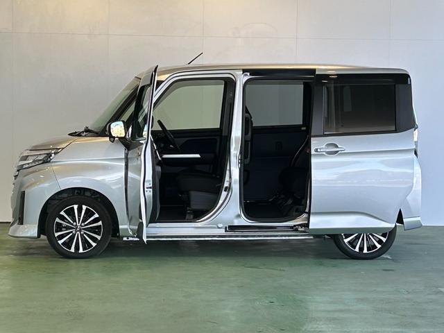 トールカスタムＧ　ターボバックカメラ対応　電動パーキング　両側電動スライドドア　プッシュボタンスタ−ト　衝突被害軽減ブレーキ　アイドリングストップ機能　コ−ナ−センサ−　クル−ズコントロ−ル（奈良県）の中古車