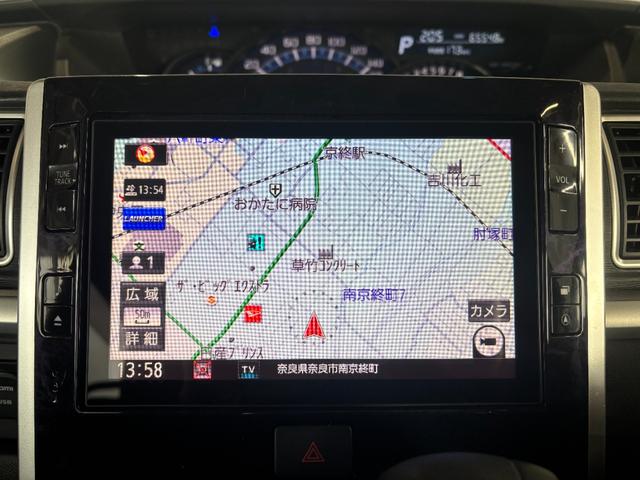 タントカスタムＸ　トップエディションＶＳ　ＳＡIIIナビゲーション　パノラマモニター　ドライブレコーダー　両側電動スライドドア　ＴＶコントロール　運転席シートヒーター　オートエアコン　電動格納式ドアミラー　パワーウィンドウ　アルミホイール　キーフリー（奈良県）の中古車