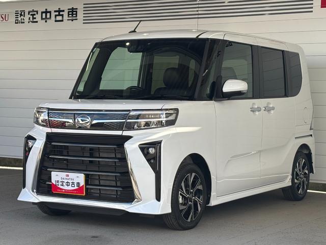 タントカスタムＸ６．８インチディスプレイオーディオ　バックカメラ　両側電動スライドドア　電動パーキングブレーキ　運転席・助手席シートヒーター　電動格納式ドアミラー　パワーウィンドウ　アルミホイール　キーフリーシステム（奈良県）の中古車