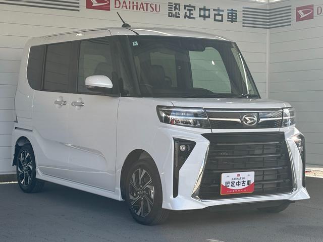 タントカスタムＸ６．８インチディスプレイオーディオ　バックカメラ　両側電動スライドドア　電動パーキングブレーキ　運転席・助手席シートヒーター　電動格納式ドアミラー　パワーウィンドウ　アルミホイール　キーフリーシステム（奈良県）の中古車