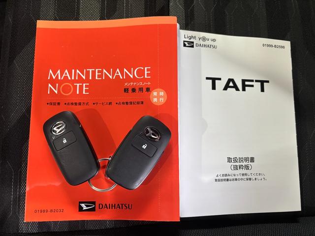 タフトＧターボ　ダーククロムベンチャー１０インチ大画面ナビゲーション　パノラマモニター　ドライブレコーダー　電動パーキングブレーキ　運転席・助手席シートヒーター　電動格納式ドアミラー　パワーウィンドウ　プッシュスタートスイッチ　キーフリー（奈良県）の中古車